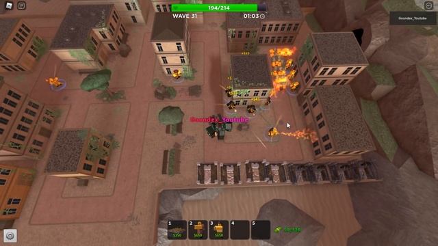 SOLO Golden Pyro and Golden Cowboy Roblox Tower Defense Simulator смотреть онлайн