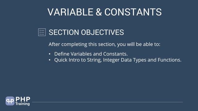 Variable and Constants in PHP смотреть онлайн