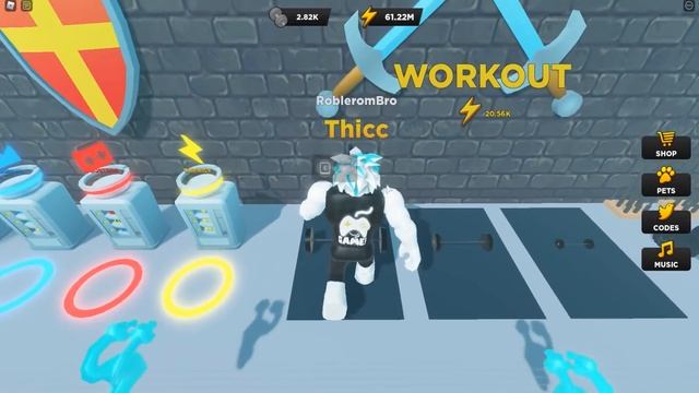 ШОК! СТРОНГМЕН КАЧОК НАШЕЛ САМЫЙ ТЯЖЕЛЫЙ ВЕС! ROBLOX Strongman Simulator смотреть онлайн