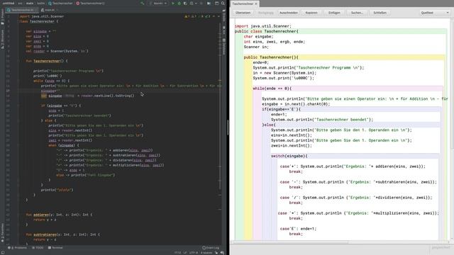 Java vs. Kotlin - Syntaktischer Vergleich - BlueJ/IntelliJ смотреть онлайн