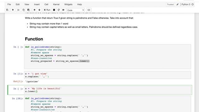 Learn PYTHON - Is a string a Palindrome? yes or no? смотреть онлайн