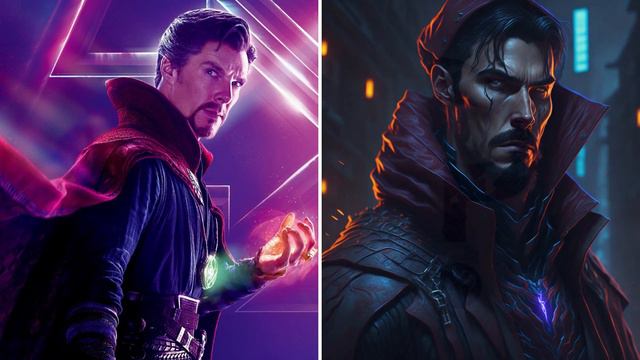 SUPERHEROES BUT CYBERPUNK STYLE! Marvel & DC Comic Character смотреть онлайн