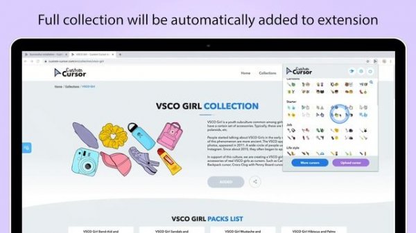 How to download cursors from Custom Cursor site - Adding Cursor Pack and Collection, Setting Cursor
