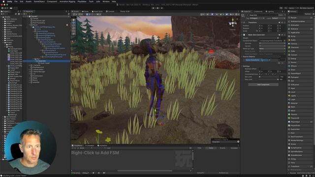 Unity 3rd Person - Animation Rigging Package for head look смотреть онлайн