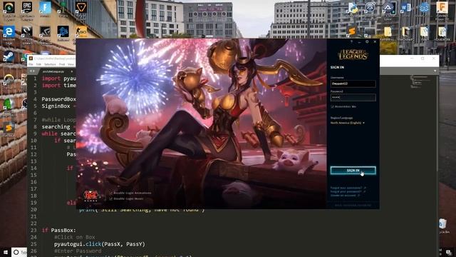 Automatic League Login: Python Programming смотреть онлайн