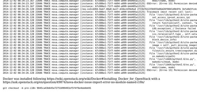 OpenStack with Docker fails to spawn instances смотреть онлайн