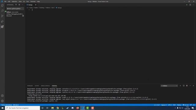 Visual Studio Code: Python einrichten in 60 Sekunden смотреть онлайн