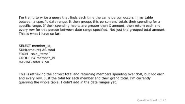 MySQL : MySQL - Group and total, but return all rows in each group смотреть онлайн