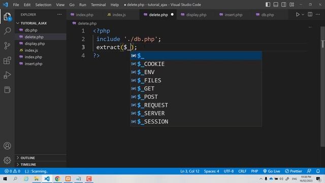PHP MYSQL AND AJAX DELETE USING BOOTSTRAP MODAL PART:03 | PHP MYSQL AJAX CRUD WITH MODAL смотреть онлайн