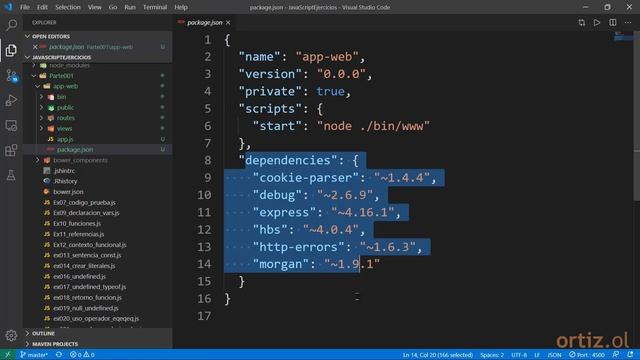 JavaScript - Ejercicio 597: Usar express-generator para Crear una Aplicación Web Basada en express смотреть онлайн