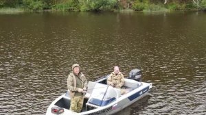 Рыбалка на Рыбинском водохранилище. Село Брейтово. База отдыха «НА ВОЛНЕ». Лодка Салют-430.