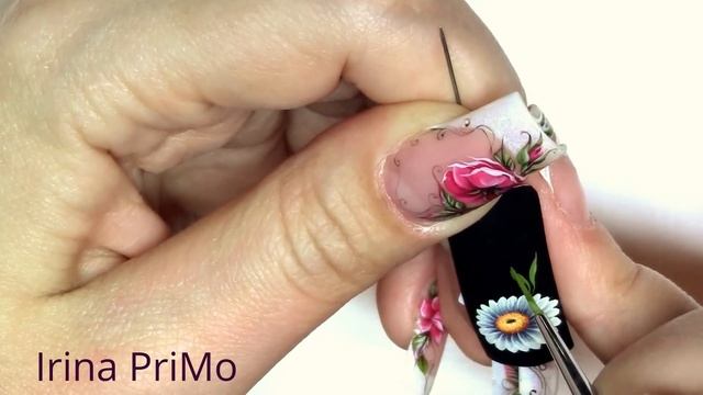 "Ромашка в стиле Жостово""Chamomile in Zhostovo style"by Irina PriMo Ирина Прижилевская-Мошенская смотреть онлайн