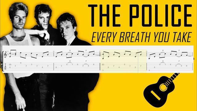 How to play "The Police - Every Breath You Take" on guitar (Tabs) Fingerstyle смотреть онлайн