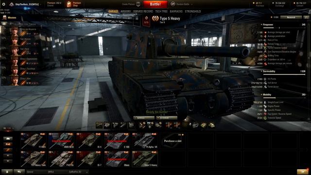 ► Type 5 Heavy, With New 15cm DERP CANNON... - World of Tanks Type 5 Heavy Gameplay смотреть онлайн