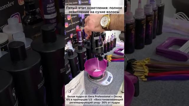 Выход из черного (бытовой краситель) с помощью продукции Gera Professional смотреть онлайн