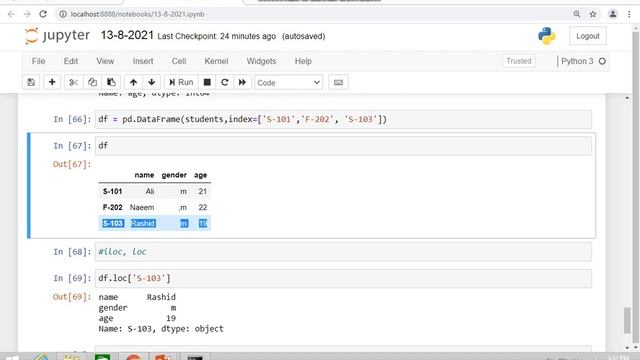 96. Difference between loc and iloc in pandas смотреть онлайн