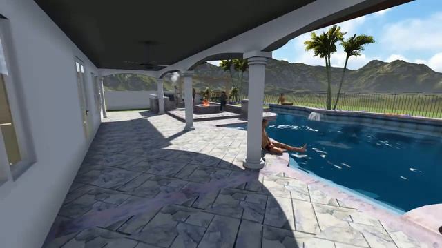 Archicad & Lumion Video -Nestled in the Mountain Side Pool Idea смотреть онлайн