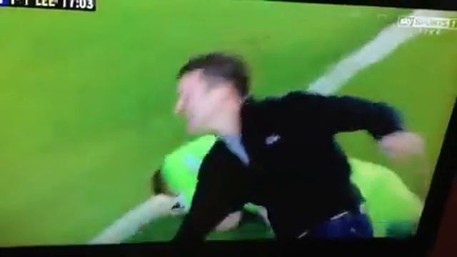 Leeds vs. Sheffield - Leeds Fan Hits Keeper Chris Kirkland смотреть онлайн