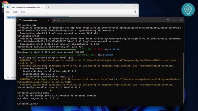 How to Install PIP in Python 3.10 | PIP Install in Python (Easy Method) смотреть онлайн