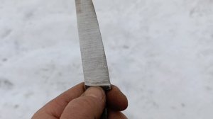 Первый клинок на гриндере. Есть нюансы, предстоит работа на ошибками.