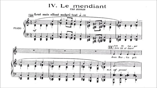 Francis Poulenc - Chansons villageoises [With score] смотреть онлайн