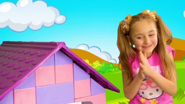 Sasha y Max juega con Bloques de Construcción de Juguete смотреть онлайн
