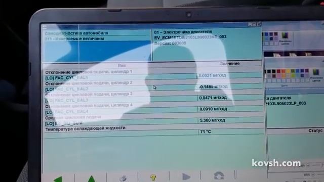 Регулировка пьезофорсунок Siemens на автомобиле Skoda Rapid 1.6d Common Rail, CAYC смотреть онлайн