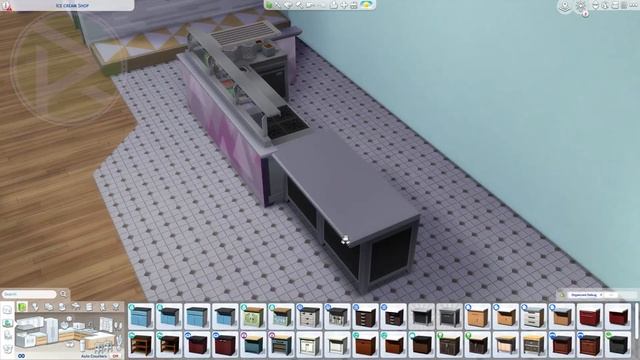 i tried building ice cream shop in the sims ? sims 4 community lot speed build NO CC смотреть онлайн