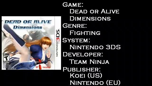 Dead or Alive Dimensions (3DS) - Hidden Channel Anole Review смотреть онлайн