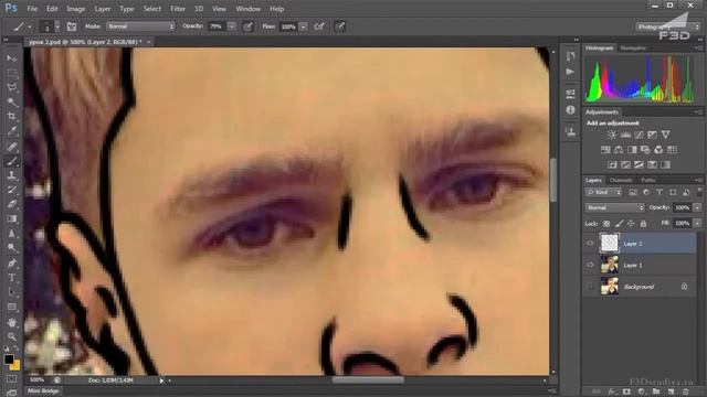 [F3D] Стилистический портрет в Adobe Photoshop / Урок 2 смотреть онлайн