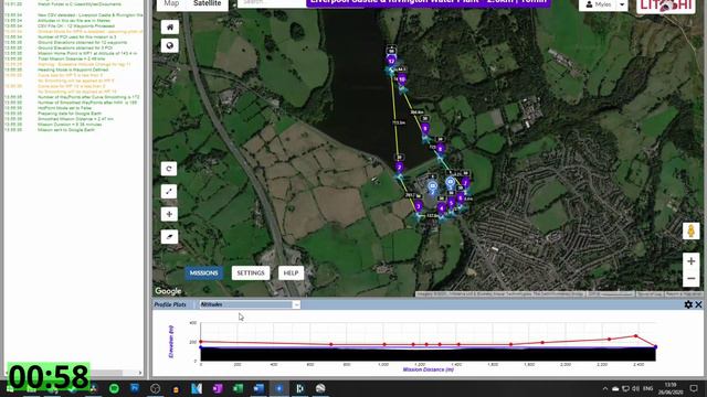 Test Litchi Waypoint Missions with Virtual Litchi Mission Viewer and Google Earth Pro for DJI Drone смотреть онлайн
