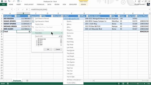 Microsoft Excel for Business Tutorial | Managing Customers, Vendors, and Employees - Part 1 смотреть онлайн