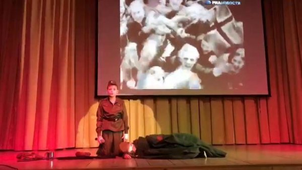 3 " А" класс. Инсценировка военно- патриотической песни: " Бери шинель, пошли домой!".