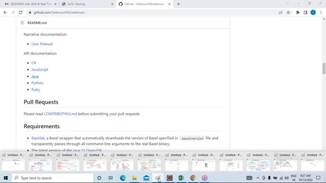 SELENIUM with JAVA tutorials || Demo - 2 || by Mr. Vasu On 13-10-2022 @8AM IST смотреть онлайн