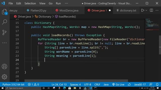 Dictionary Program in Java | Using HashMap in Java | Java Project смотреть онлайн