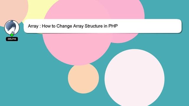 Array : How to Change Array Structure in PHP смотреть онлайн