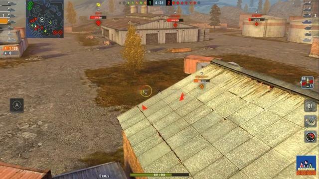 World of Tanks Blitz. Играем во взводе! Сын и Папа! смотреть онлайн