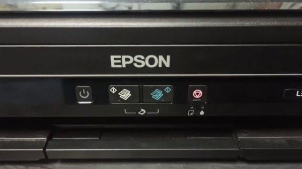 Как прокачать чернила в Epson l364 нажатием кнопки