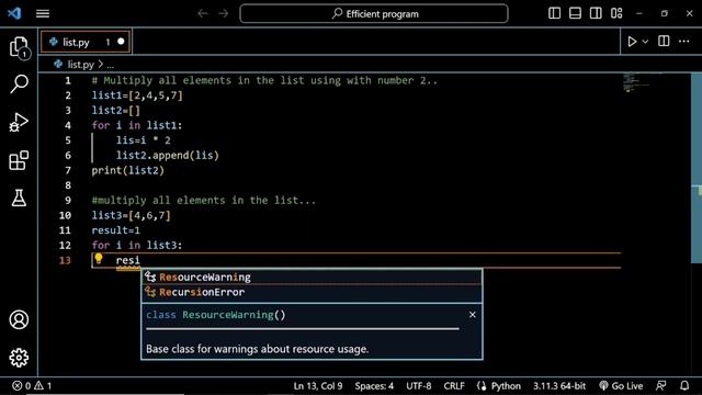 Python code | Types of Multiplication in list |interview based python code смотреть онлайн