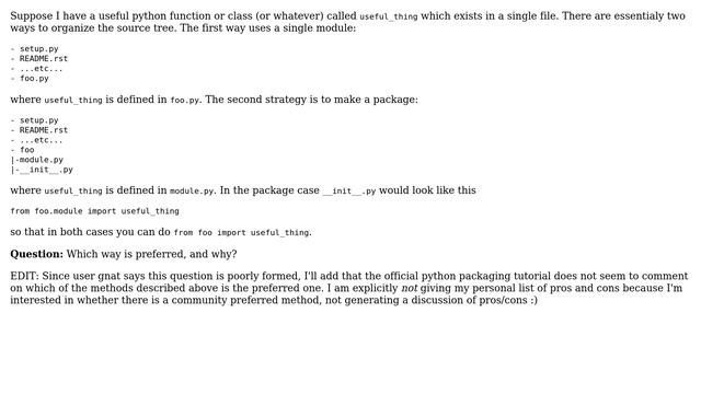Software Engineering: Single python file distribution: module or package? смотреть онлайн