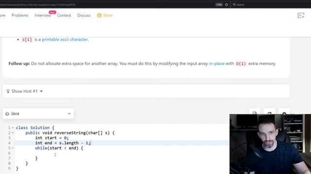 Reverse String | LeetCode 344 | Java смотреть онлайн
