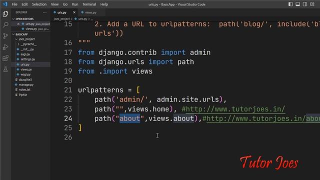 URLs and View in Python Django | Django Complete Tutorial | Django in Tamil | Tutor Joes | Part-3 смотреть онлайн