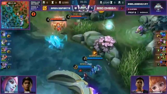 BREN ESPORTS VS SGD OMEGA|GAME 2 MPL SEASON 5 смотреть онлайн