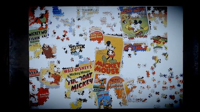 Mickey Mouse Vintage Collage Jigsaw Puzzle Time Lapse смотреть онлайн