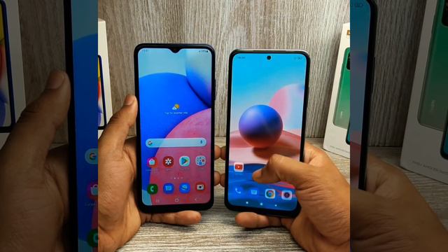 SAMSUNG GALAXY A03s VS REDMI NOTE 10 - RV #shorts смотреть онлайн