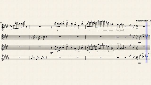 Super Mario Bros. Medley - Flute Quartet Sheet Music смотреть онлайн