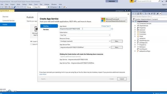 Deploying ASP.NET Core 2.0 application with Angular to Microsoft Azure using Visual Studio 2017 смотреть онлайн