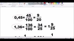 Как перевести десятичную дробь  в обыкновенную, легко и просто!