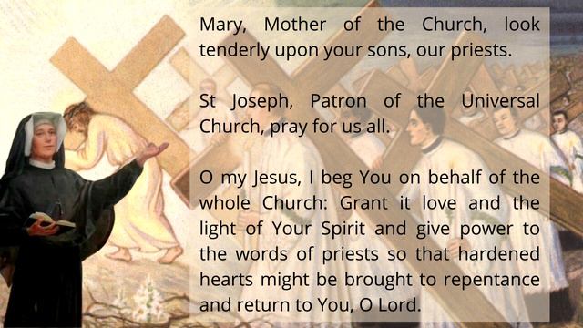 St Faustina's Prayer For Priests смотреть онлайн