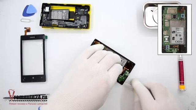 How to replace ? ? Digitizer (touch screen) Nokia Lumia 520 (RM-913, RM-914) смотреть онлайн